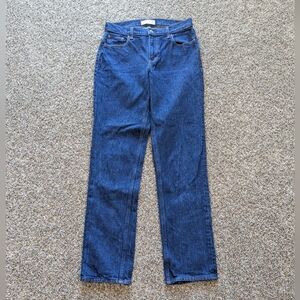 Abercrombie And Fitch 90's Straight Mid Rise Long Jeans Curve Love Size 28